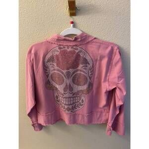 NEW GIOCAM women's skull jacket in pink
